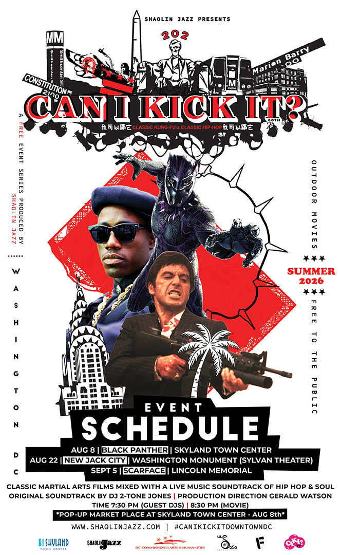 CAN I KICK IT? 2026 outdoor series poster with the full Washington, DC schedule