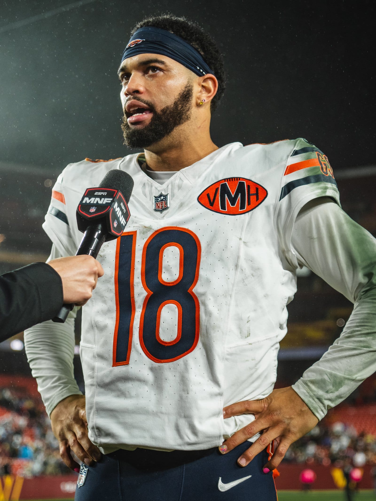 Caleb Williams has a Grade 1 hamstring strain, Tyson Bagent is in concussion protocol, and the Bears could start Case Keenum on Monday Night Football