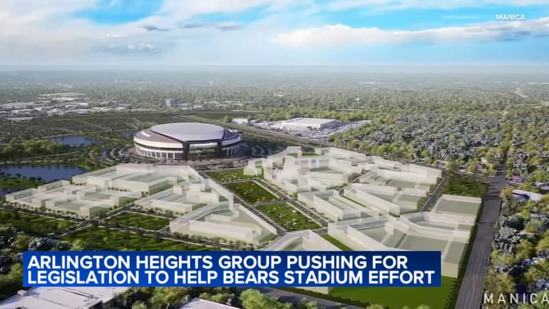 Chicago Bears Billboard in Arlington Heights Survives Stadium Limbo