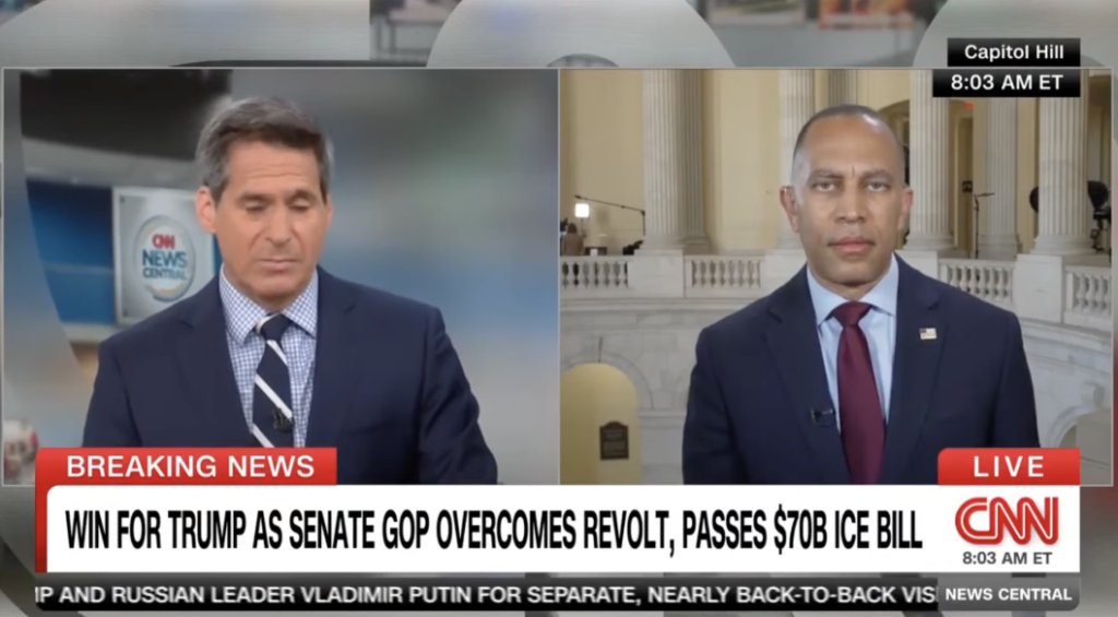 Hakeem Jeffries Tells Trump to 'Keep His Reckless Mouth Shut'