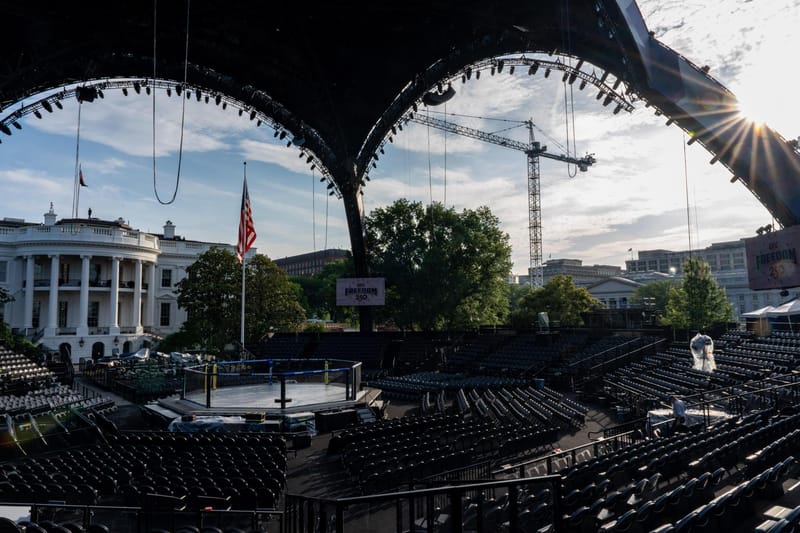 Trump's 80th Birthday Brings an MMA Octagon to the White House Lawn