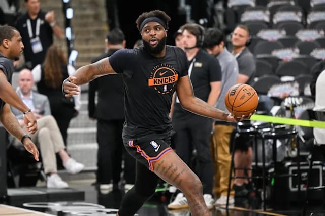 Mitchell Robinson Admits Knuckle Injury Came From Hitting His Hand on a Truck Before NBA Finals
