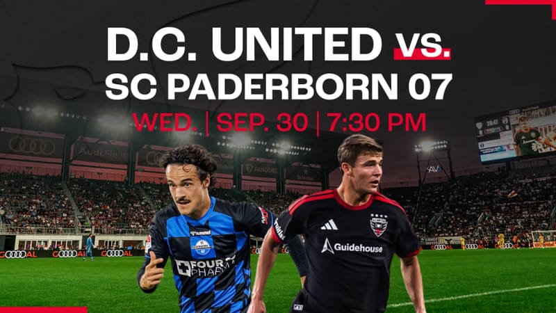 D.C. United Host SC Paderborn 07 at Audi Field This September
