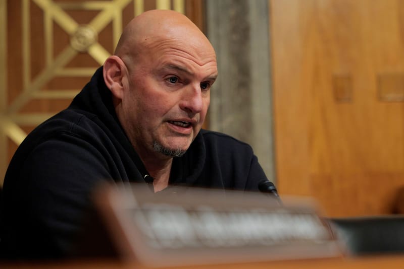 Fetterman Breaks Ranks to Back Mullin in Senate Committee Vote