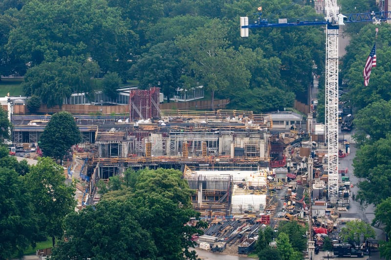 Construction Crews Descend on White House Grounds in 2026
