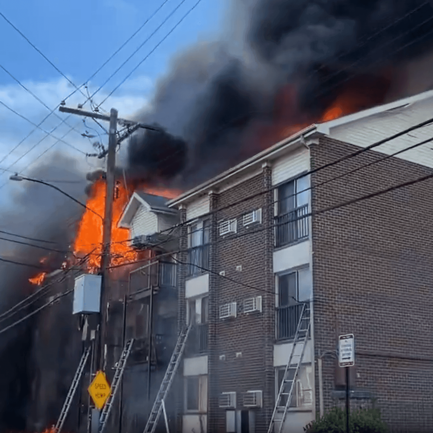 Fire Strikes 3-Story Apartment Building in Southeast DC