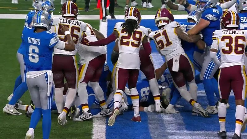 Commanders can't hold an early lead in Detroit, fall to Lions 17-13