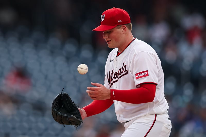 Jackson Kent pitches through trouble, earns a standing ovation in his Nationals debut