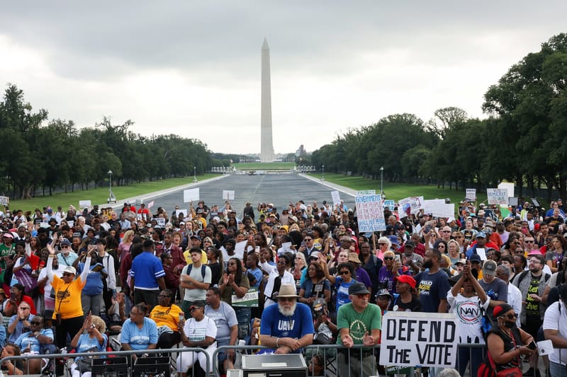 The march came to D.C.'s front door - and this time, the city had its own reasons to show up