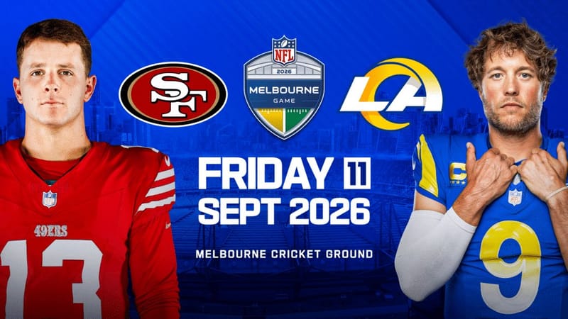 The 49ers just landed in Melbourne, and the NFL's first game in Australia is suddenly very real