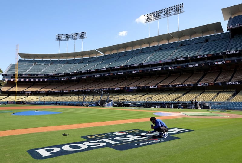 Milwaukee leads 3-0 and the Dodgers are one loss from going home