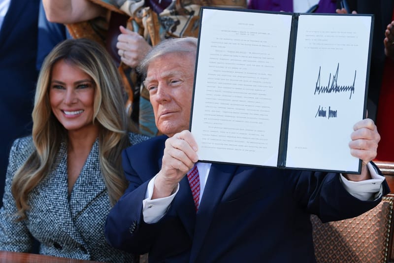Trump signs women's health order as Melania takes center stage two weeks before midterms