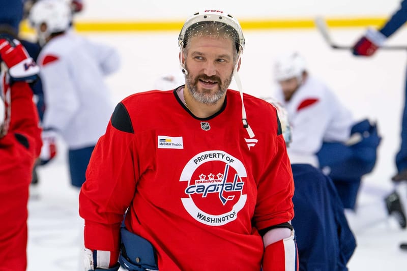 Washington Capitals open their season tonight in Raleigh, and Alex Ovechkin is on the ice
