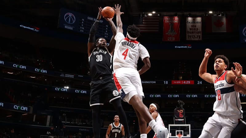 Nets hand Wizards their first loss of the season, 131-122
